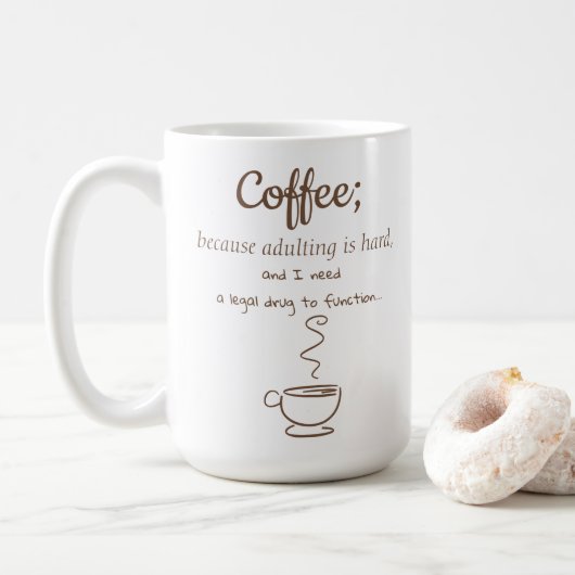 法的薬物 コーヒーマグカップ (ドーナツ)