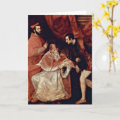 法皇のポールポートレートTitian著Iii カード (黄色い花)