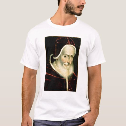 法皇のPius V 1576-80年   ポートレート Tシャツ (正面)