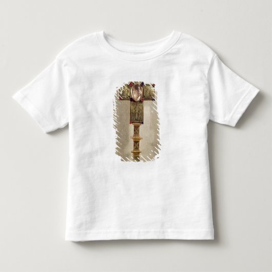 法皇のUrban V 1368-78年Reliquaryの十字 トドラーTシャツ (正面)