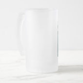 法皇はまさにキリスト反対者のマグです フロストグラスビールジョッキ (正面左)