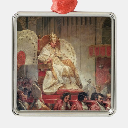 法皇Sedia GestatoriaのセントピーターのVIII メタルオーナメント (正面)