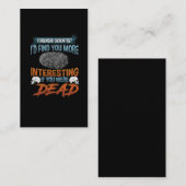 法科おもしろい警察刑事引用文 名刺 (正面/裏面)