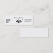 法科の学生のプロフィールカード1 コーリングカード (正面/裏面)