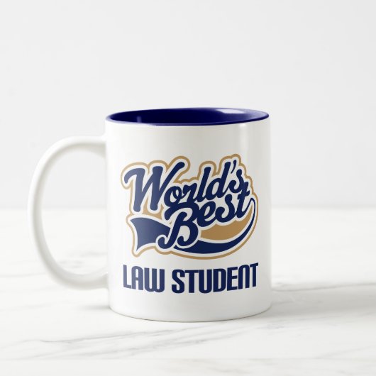 法科の学生(世界のベスト)のためのギフトのアイディア ツートーンマグカップ (左)