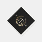 法科はかりで測金ゴールド スタンダードカクテルナプキン (角)