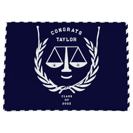 法科パーソナライズされた大抱き枕 ラージペーパーバッグ (正面)