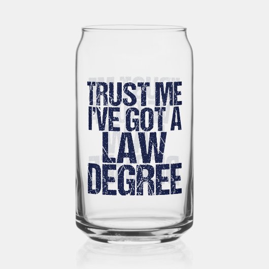 法科卒おもしろい業弁護士 ガラス缶 (正面)