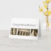 法科卒業おめでとう カード (黄色い花)