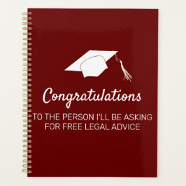 法科卒業おめでとう プランナー手帳