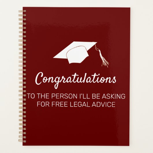 法科卒業おめでとう プランナー手帳 (正面)