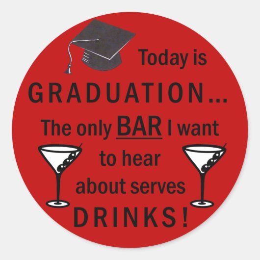 法科卒業バー試験法おもしろい人 ラウンドシール (正面)