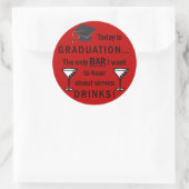 法科卒業バー試験法おもしろい人 ラウンドシール (バッグ)