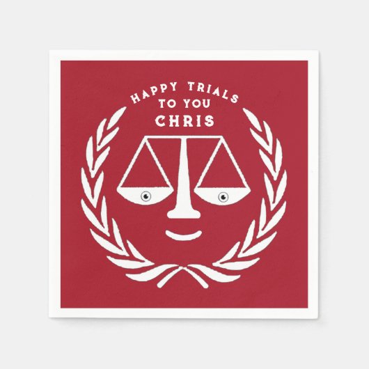 法科卒業弁護士ナプキン スタンダードカクテルナプキン (正面)