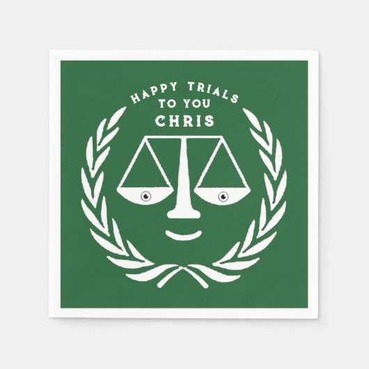 法科卒業弁護士ナプキン スタンダードカクテルナプキン (正面)