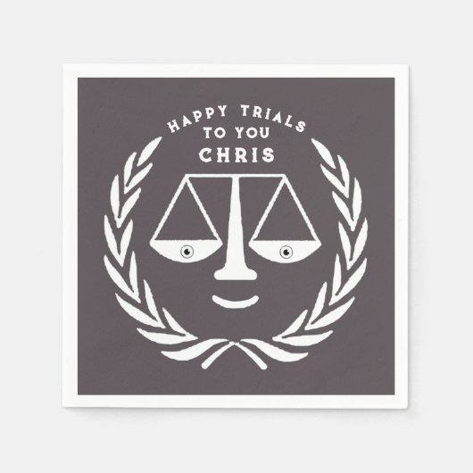 法科卒業弁護士ナプキン スタンダードカクテルナプキン (正面)