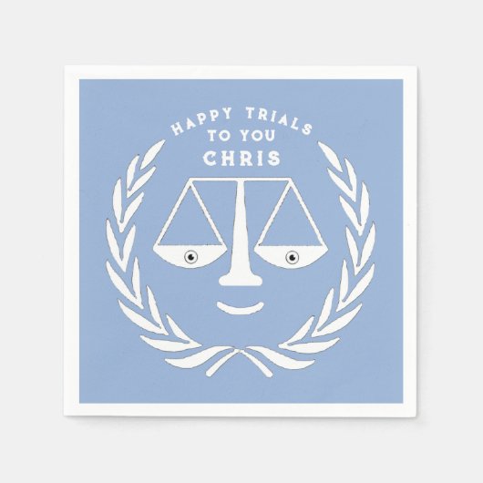 法科卒業弁護士ナプキン スタンダードカクテルナプキン (正面)