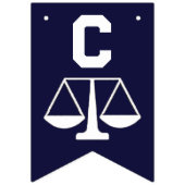 法科卒業式のぼり旗 バンティングフラッグ (第1の旗)