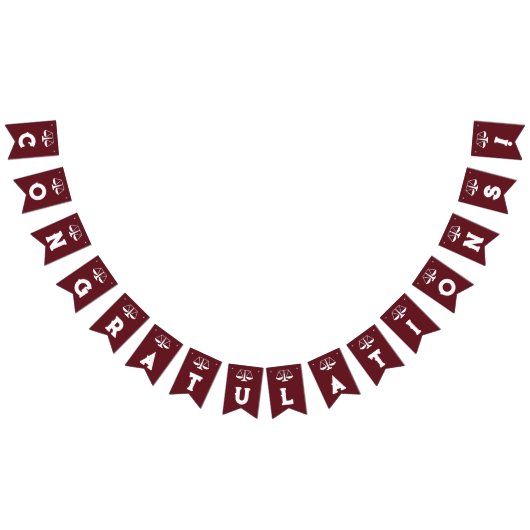 法科卒業式のぼり旗 バンティングフラッグ (全)