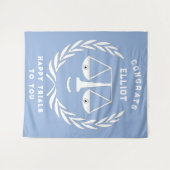 法科大学院の卒業弁護士おめでとうバナーテープ タペストリー (正面(横))