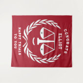 法科大学院の卒業弁護士おめでとうバナーテープ タペストリー (正面(横))