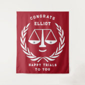 法科大学院の卒業弁護士おめでとうバナーテープ タペストリー (正面)