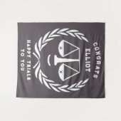 法科大学院の卒業弁護士おめでとうバナーテープ タペストリー (正面(横))