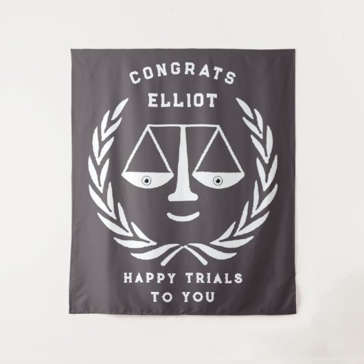 法科大学院の卒業弁護士おめでとうバナーテープ タペストリー (正面)