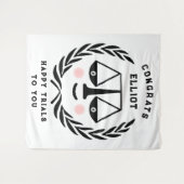 法科大学院の卒業弁護士おめでとうバナーテープ タペストリー (正面(横))