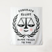 法科大学院の卒業弁護士おめでとうバナーテープ タペストリー (正面)