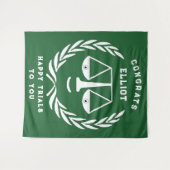 法科大学院の卒業弁護士おめでとうバナーテープ タペストリー (正面(横))