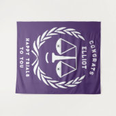 法科大学院の卒業弁護士おめでとうバナーテープ タペストリー (正面(横))