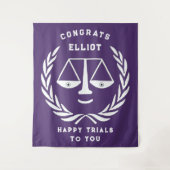 法科大学院の卒業弁護士おめでとうバナーテープ タペストリー (正面)