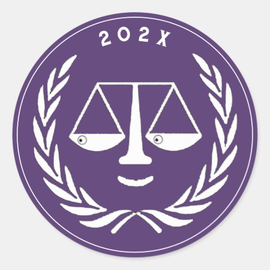 法科大学院の卒業弁護士 ラウンドシール (正面)