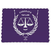 法科大学院の卒業弁護士 ラージペーパーバッグ (正面)