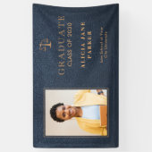 法科大学院の海軍金ゴールド卒業 横断幕 (縦)