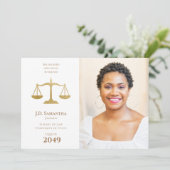 法科大学院ジュリス博士写真卒業 招待状 (スタンド正面)