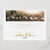 法科大学院ジュリス博士写真卒業 箔招待状 (裏面)