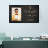 法科大学院ブラック金ゴールド卒業 横断幕 (トレードショー)