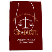 法科大学院マルーオン金ゴールド弁護士卒業 ミディアムペーパーバッグ (正面)