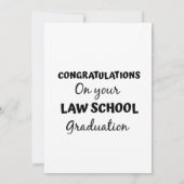 法科大学院卒業おめでとうございます 招待状 (裏面)