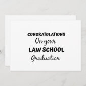 法科大学院卒業おめでとうございます 招待状 (正面/裏面)