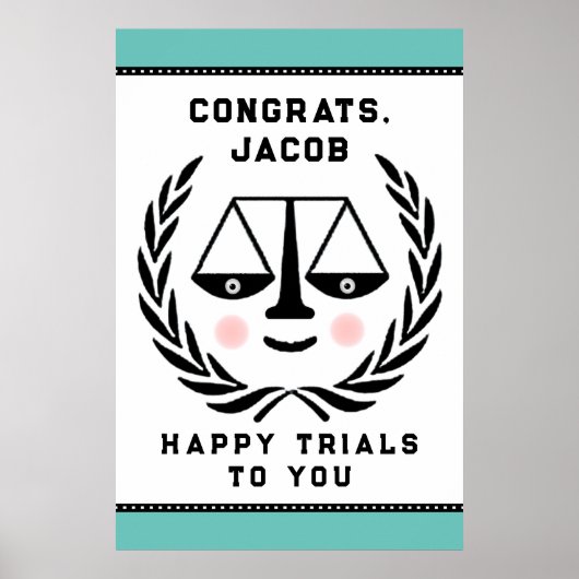 法科大学院卒業おめでとう ポスター (正面)