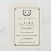 法科大学院卒業のお知らせ 招待状 (正面/裏面)