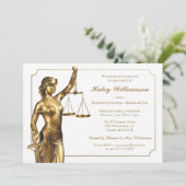 法科大学院卒業パーティー招待状 招待状 (スタンド正面)