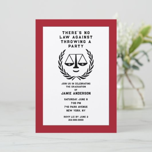 法科大学院卒業式 招待状 (スタンド正面)