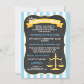 法科大学院卒業招待状 招待状 (正面)