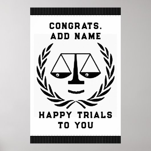 法科大学院卒業生 弁護士 ポスター (正面)