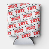 法科大学院2022年キャップと卒業証書（赤） 缶クーラー (正面)