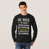 法科学の先生に優しくしてください Tシャツ (正面フル)